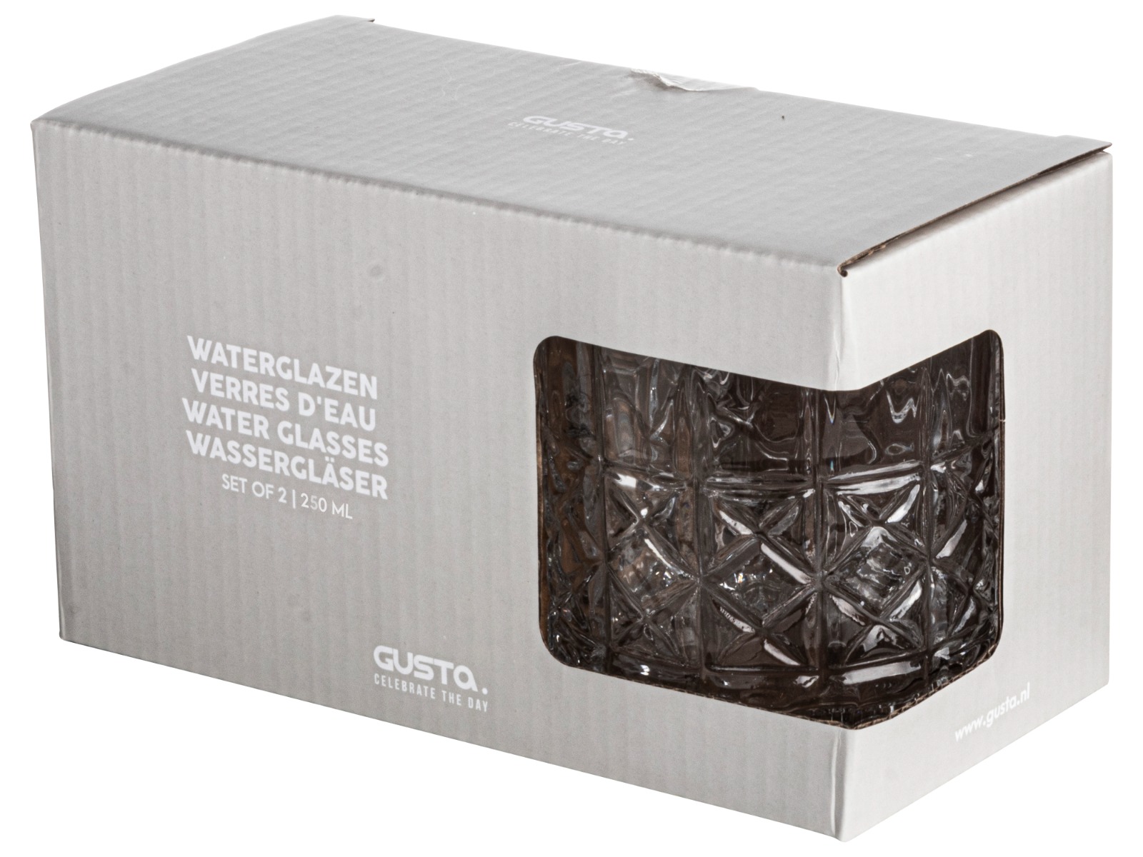 Waterglazen 250ml - Set 2 Stuks